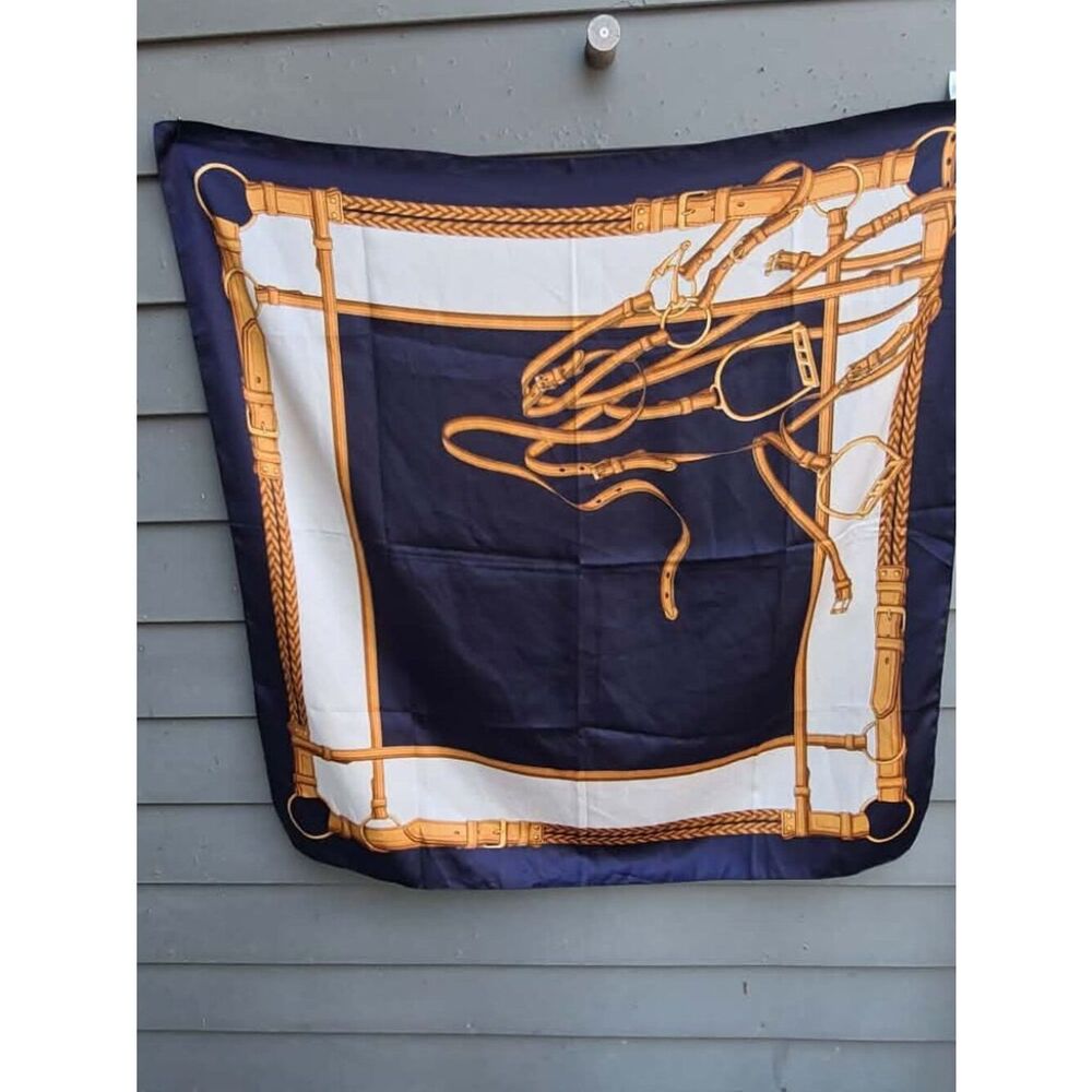 Italian 100% Polyester Equestrian Scarf